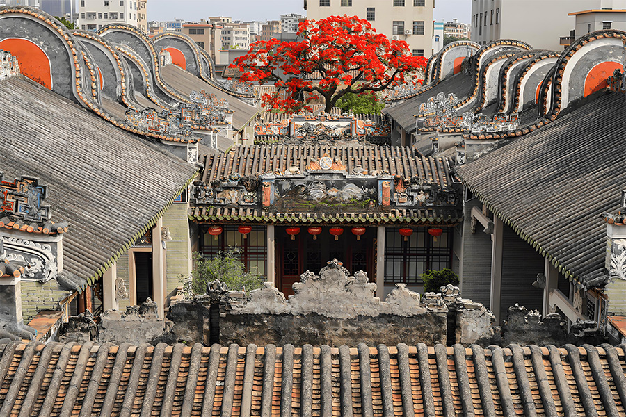 达日粤派建筑区分